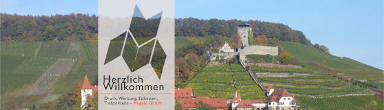 Header Mugele GmbH Herzlich Willkommen, Druck, Werbung, Etiketten, Tiefziehteile