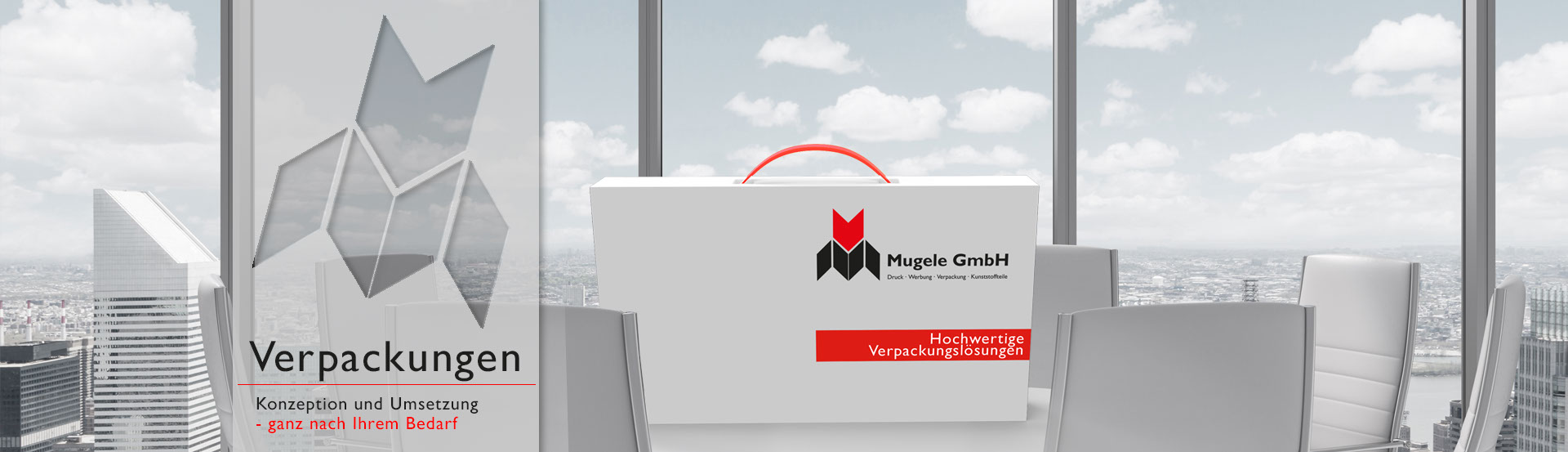 Header Mugele GmbH Verpackungen, Konzeption und Umsetzung - ganz nach Ihrem Bedarf