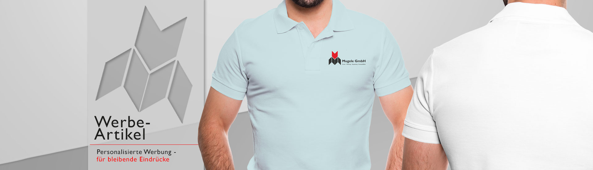 Header Mugele GmbH Werbeartikel, personalisierte Werbung für bleibende Eindrücke
